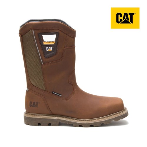 Pánské Pracovní Boty Caterpillar Stillwell Waterproof Steel Toe Hnědé (CZ-9VBU)